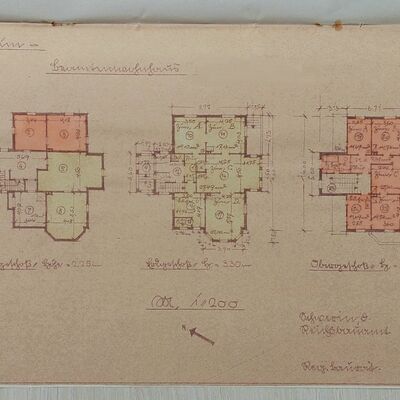 Grundrisse Beamtenwohnhaus 1956
