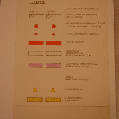 Stadtplan Parchim 1983 Legende
