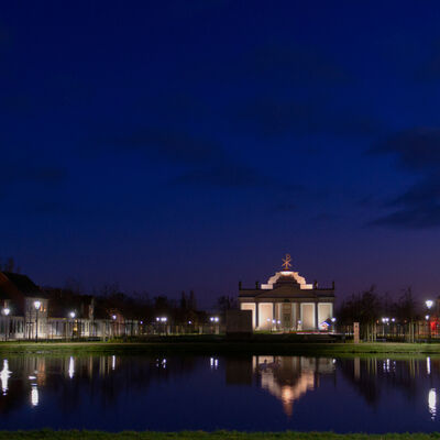 Abenddämmerung Stadtkirche Ludwigslust - 2021-12-20