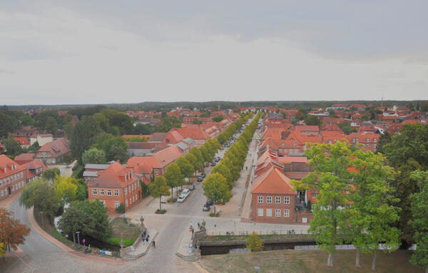Schlossstrae Ludwigslust von oben