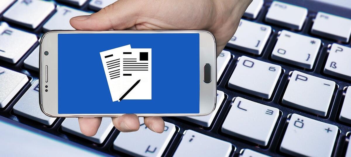 Beispielbild Antrag online