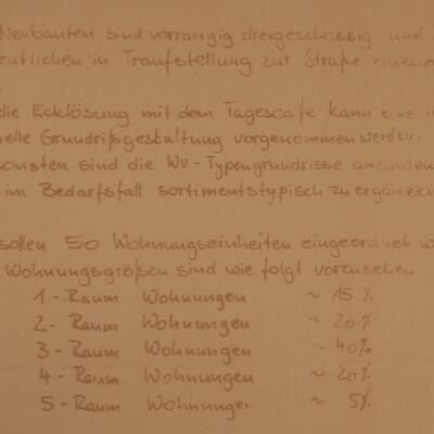 Architekturwettbewerb Wohnungsbaukonzeption Parchim 1980er