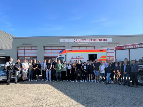 2024-09-02 Begrüßung der neuen Auszubildenden zum Notfallsanitäter im Landkreis LUP (c) DRK Rettungsdienst gGmbH