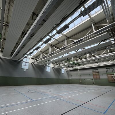 Sporthalle Dabel Innen