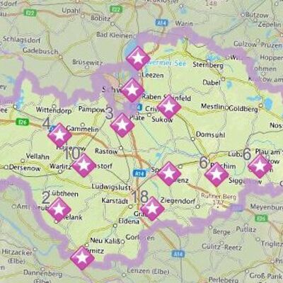 Übersichtskarte Projekte Gemeinsam.Aktiv.Selbstbestimmt.