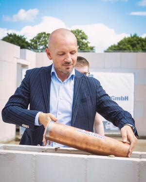 2025-06-25 Grundsteinlegung Schulzentrum Wittenburg Landrat Stefan Sternberg