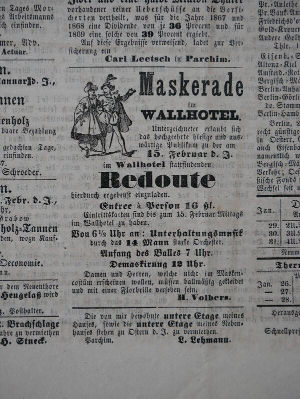 Anzeigen Zeitung 1867