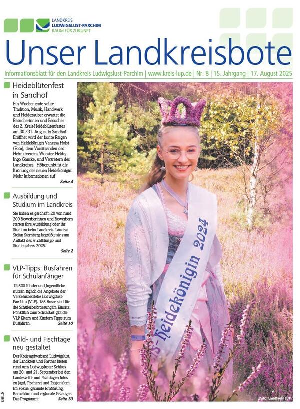 2025-08-17 Titelseite Landkreisbote August 2025