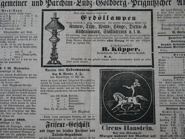Norddeutsche Post - Parchimer Zeitung, 04.11.1867