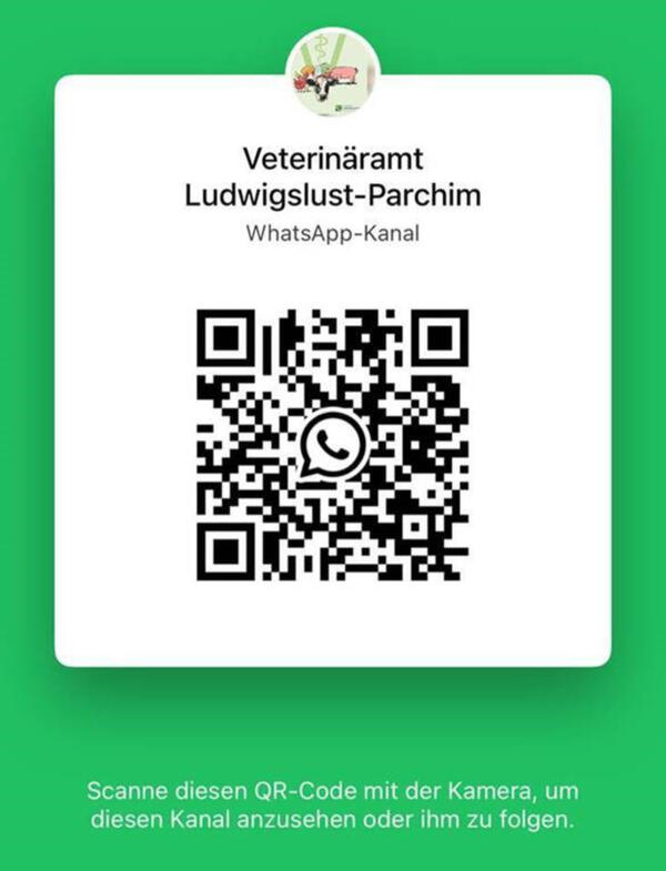 QR-Code WhatsApp-Kanal Veterin&auml;r- und Lebensmittel&uuml;berwachung