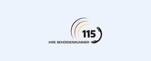 Beh&ouml;rdenummer 115 mit Hintergrund