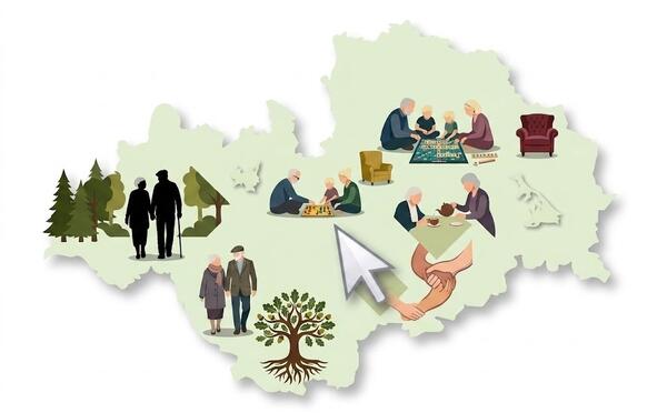 &Uuml;bersichtskarte Projekte Gemeinsam.Aktiv.Selbstbestimmt.