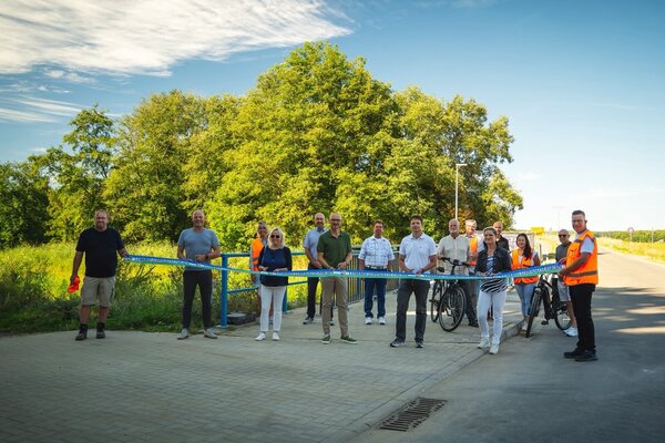 Er�ffnung Radweg-Br�cke in Vorbeck