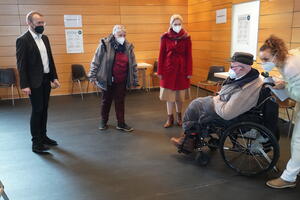 Impfstart in der Stadthalle Ludwigslust