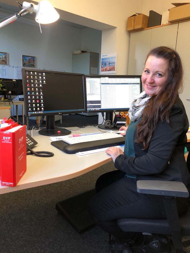 Jennifer Schreiber, Auszubildende zur Verwaltungsfachangestellten im 2