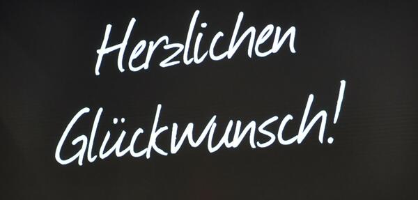Herzlichen Gl&uuml;ckwunsch