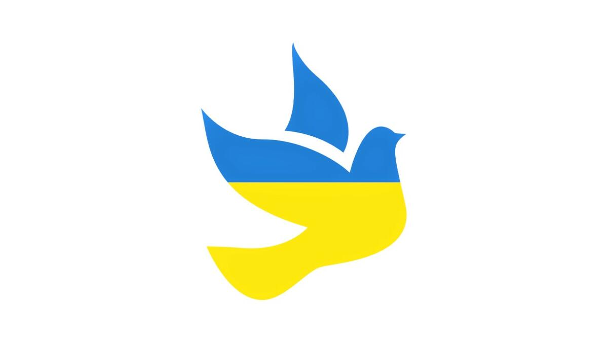 Titelbild Friedenstaube ukrainisch