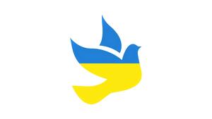 Titelbild Friedenstaube ukrainisch