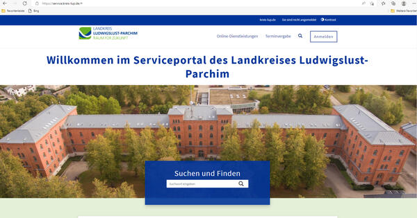 2022-06-16 Technische Arbeiten am Serviceportal des Landkreises