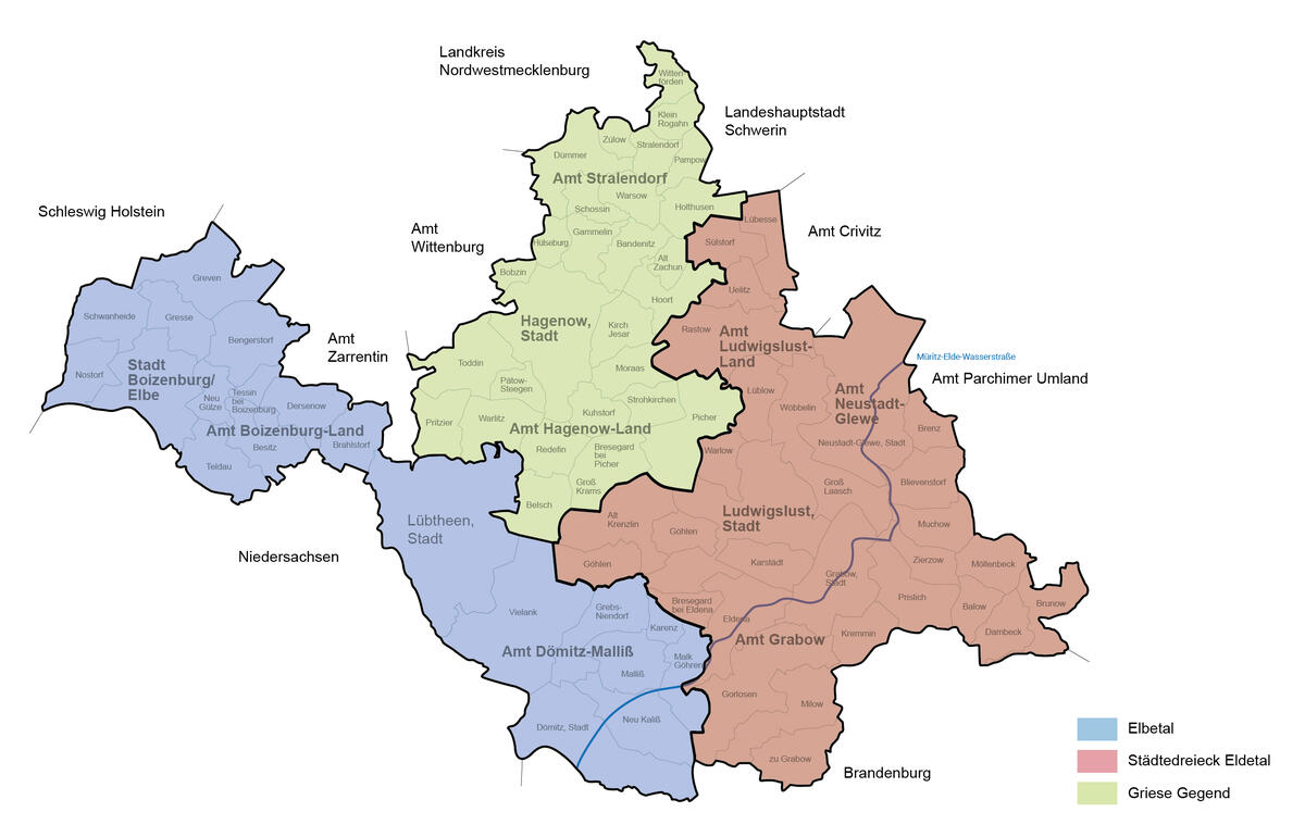 Teilregionen Aktionsraum SWM