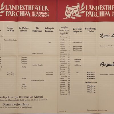 Spielplan Februar 1957