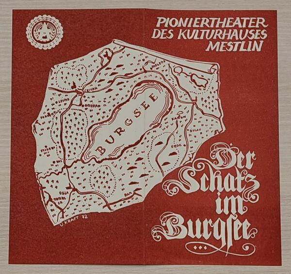Programmheft "Der Schatz im Burgsee" vom Pioniertheater des Kulturhauses Mestlin